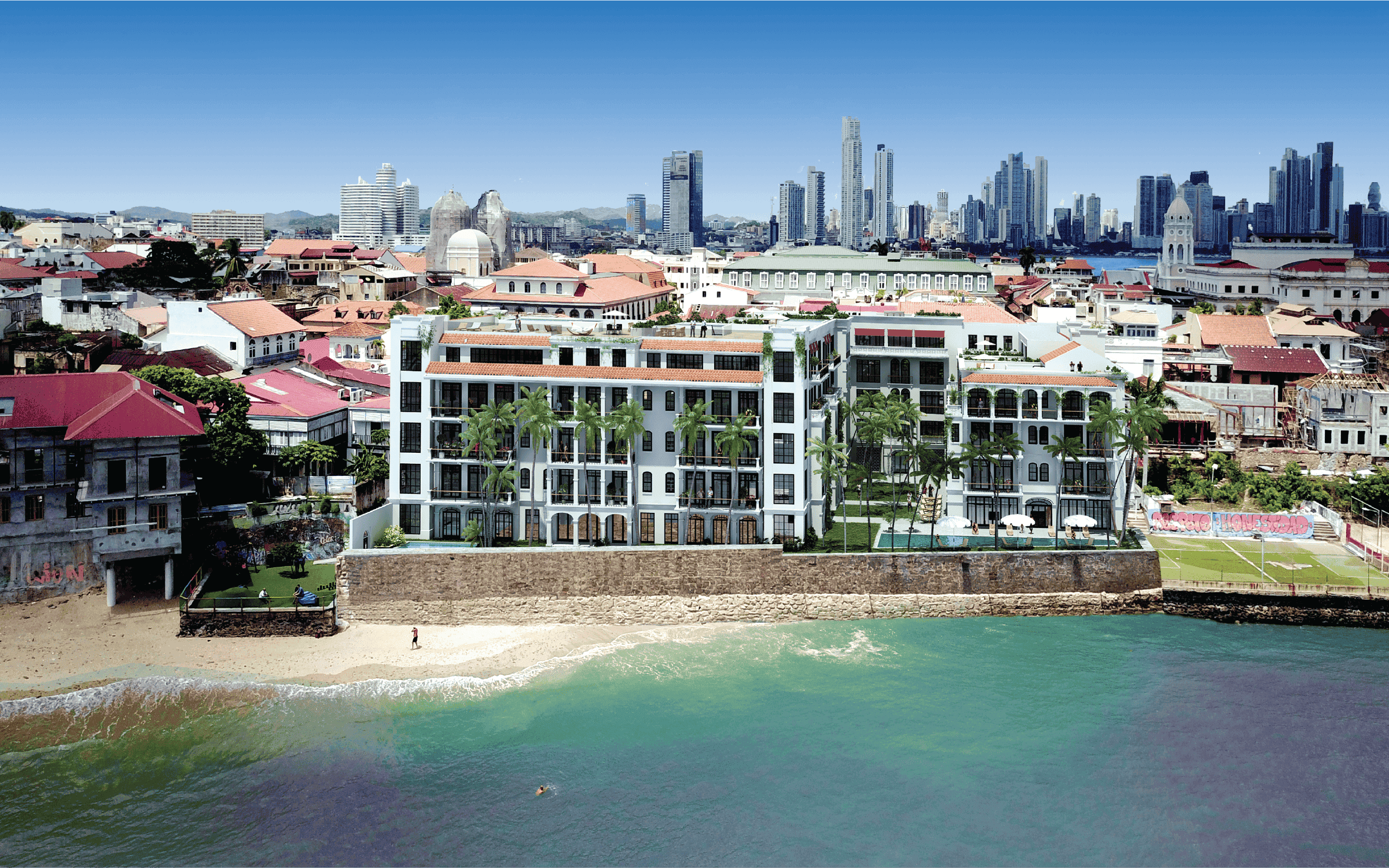 Immobilien-Panama-Luxus-Strandlage