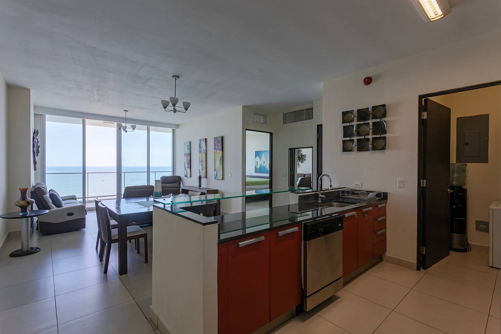 1-Schlafzimmer-Wohnung mit Blick aufs Meer
