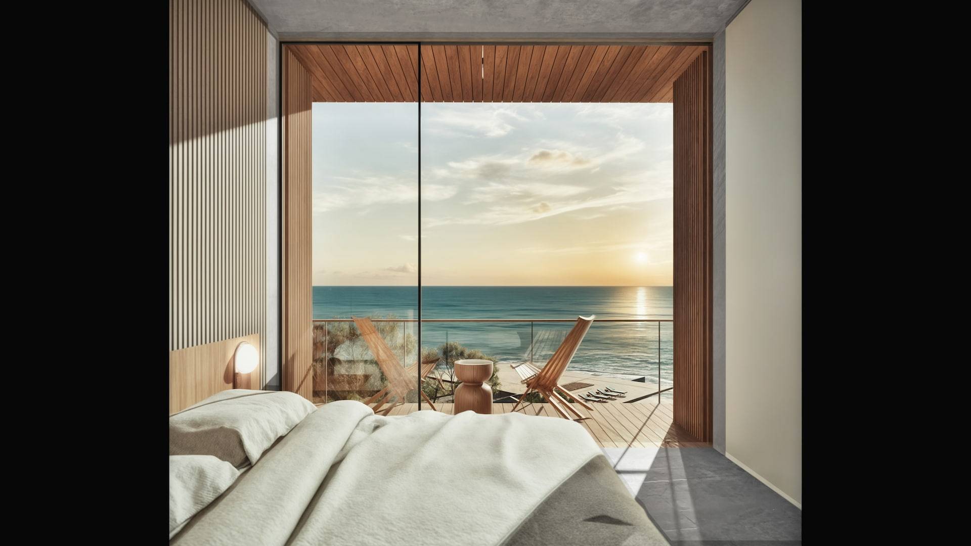 Vervana - Ocean Front Apartments Bedroom view