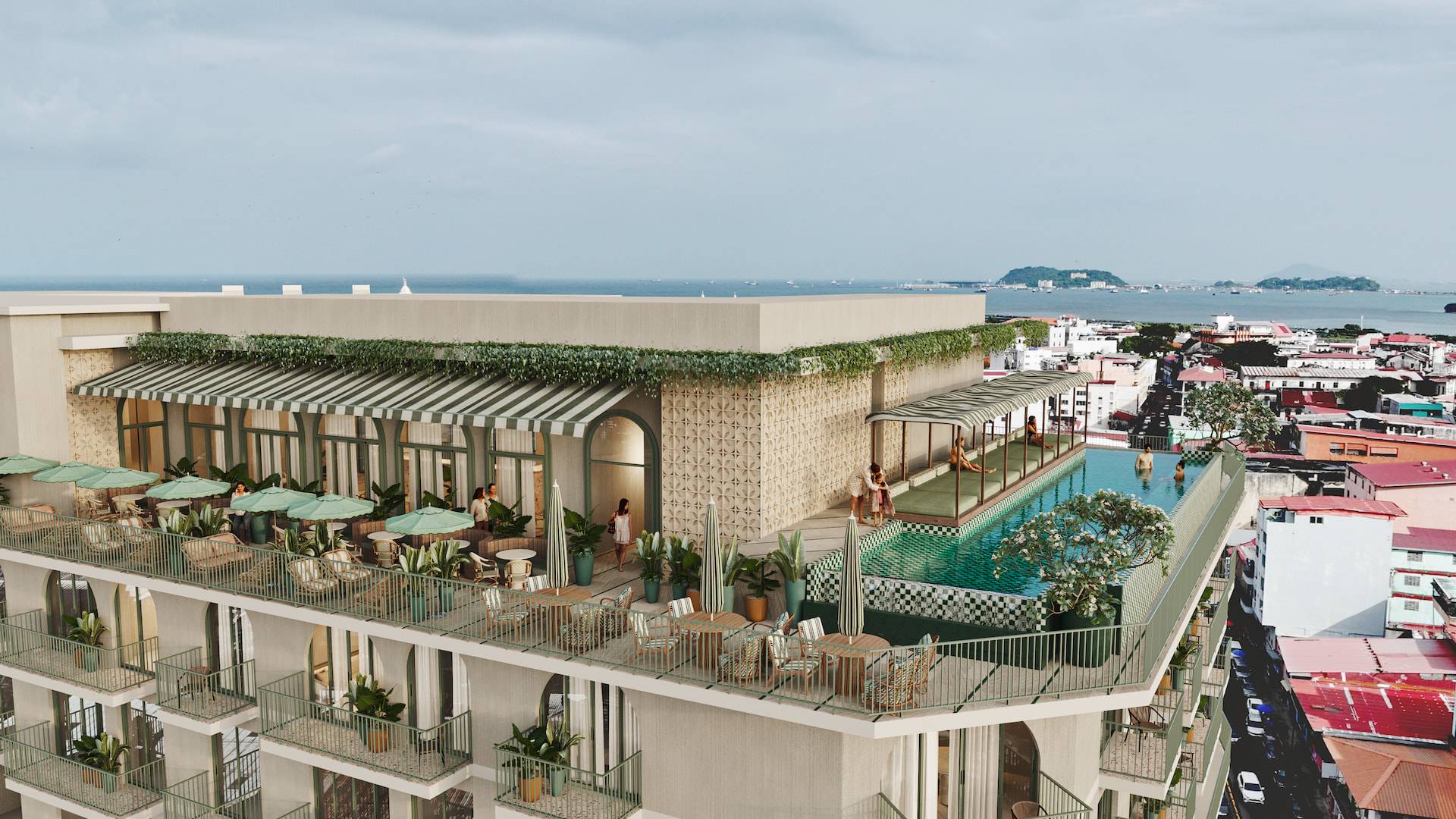 Rooftop des Gran Central im Casco Viejo von Panama City