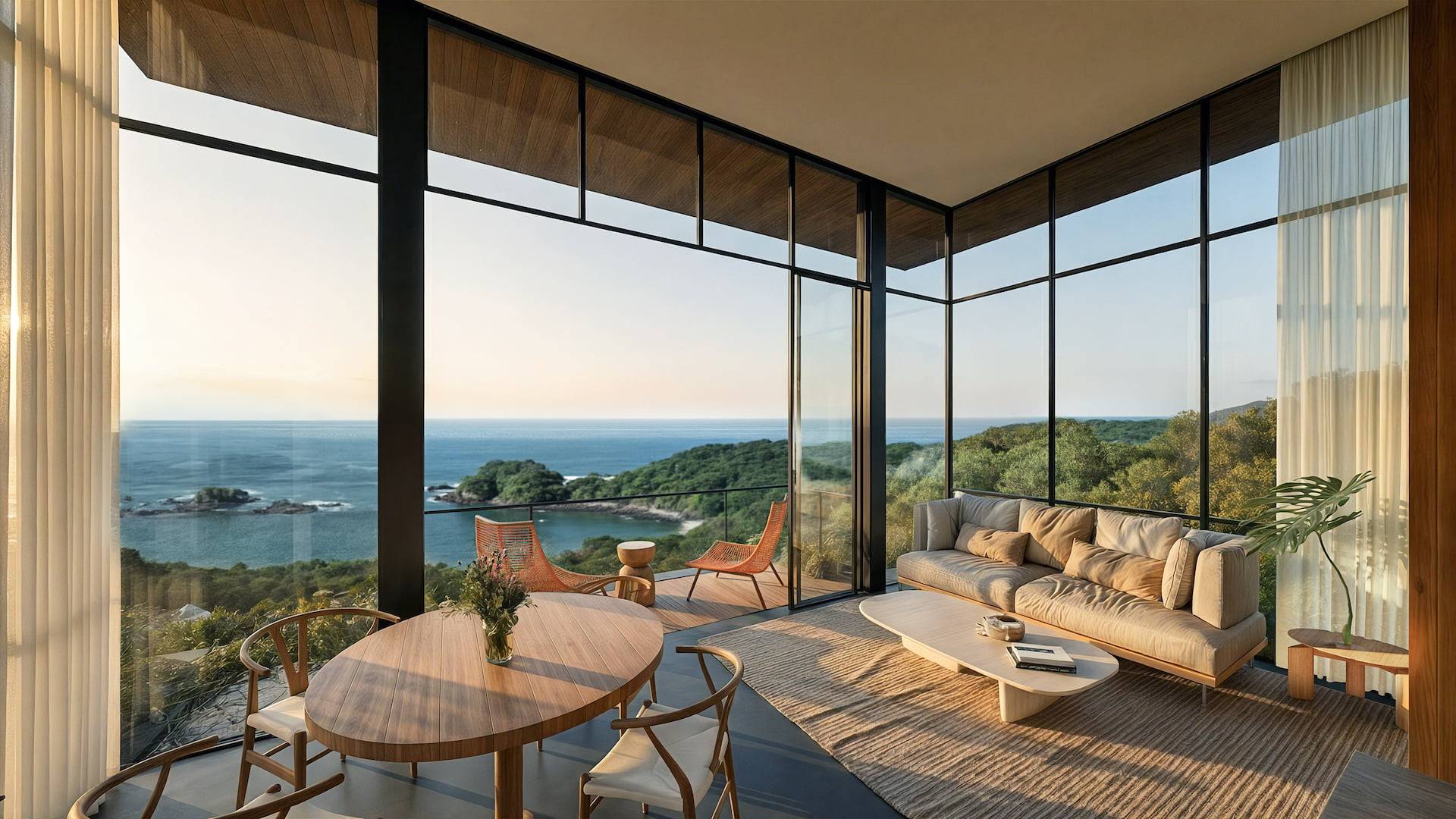 Penthouses at Vervana with panoramic views of the bay