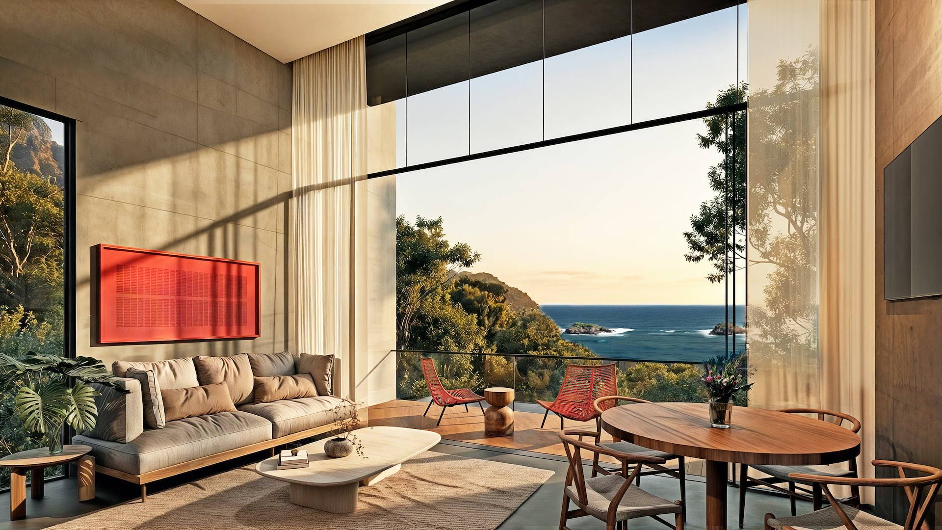 Living room of the Villa Aire