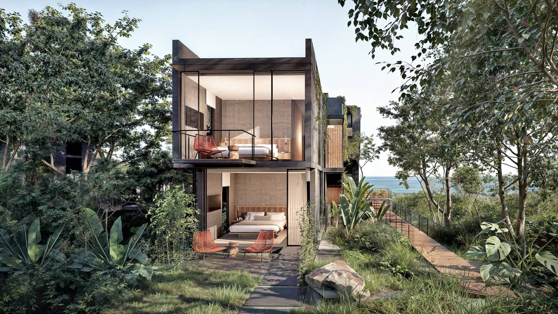 Lock-off units of Villa Tierra and Villa Aire